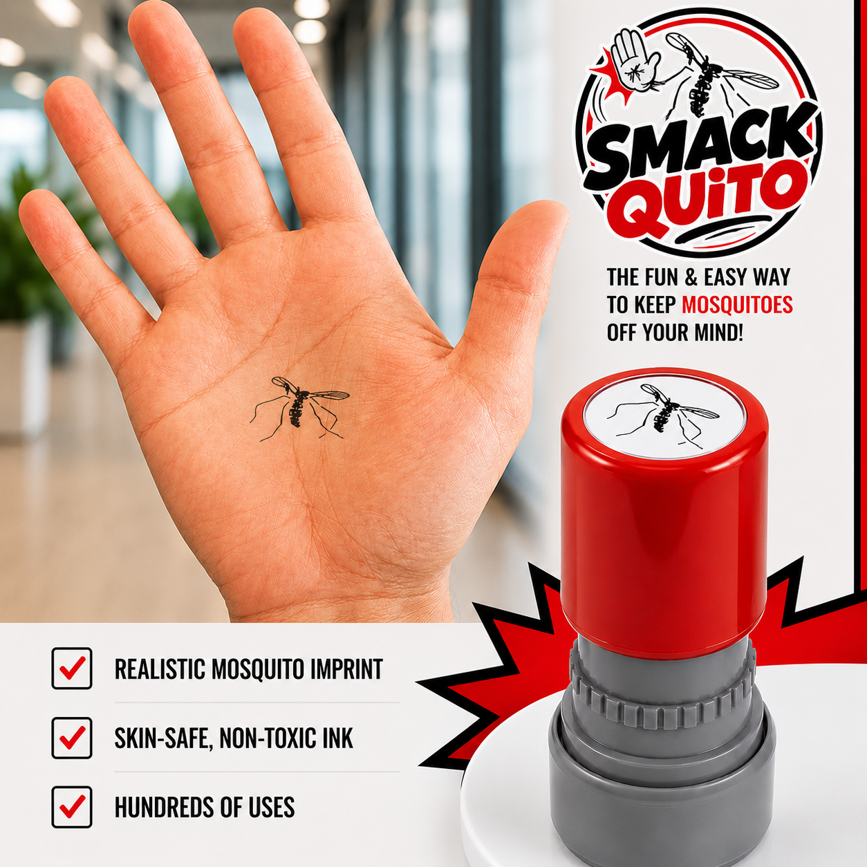 SmackQuito™ - The Viral Mosquito Stamp